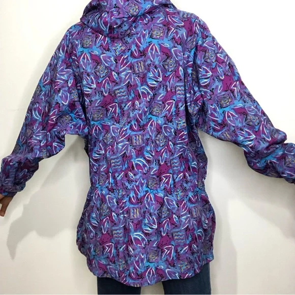 VINTAGE | COLUMBIA SPORTSWEAR Graphic Print Nylon Windbreaker - Picture 5 of 10